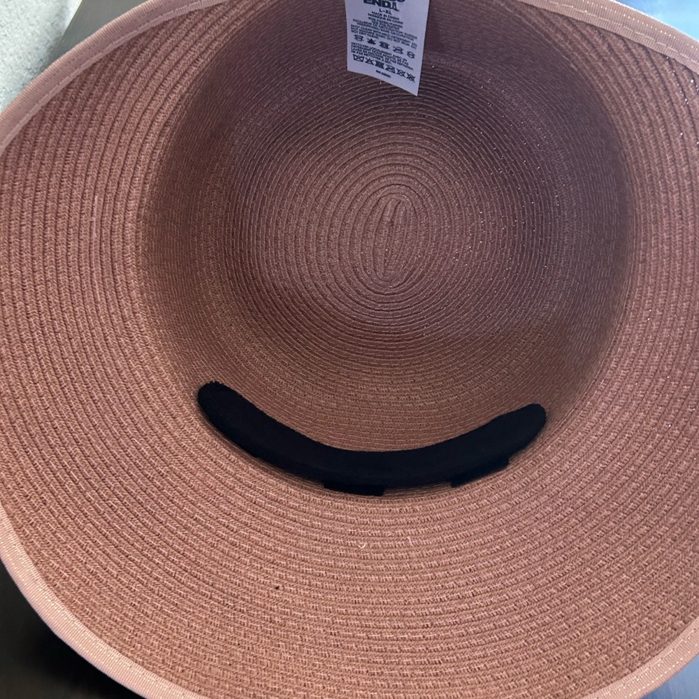 Sun Hats Lands End Face Saver Sun Hat Navy & Mauve L/XL TWO HATS - Picture 4 of 9